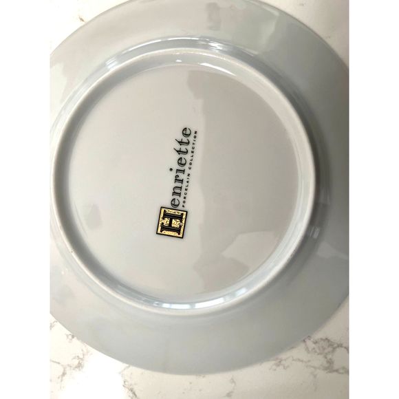 Henriette London Pottery Porcelain Rooster teapot and set of 4 plates - Picture 15 of 15